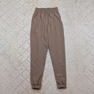 Nike Joggers Womens XS Brown Mink High Waisted One ⅞ Dri Fit HJ1050-233